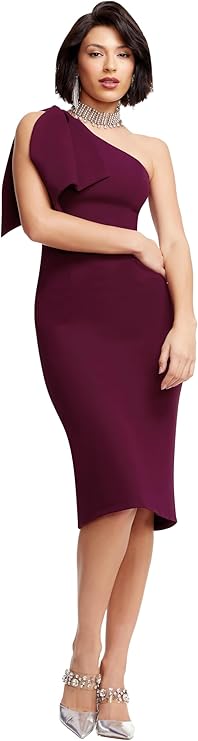 Premium Sculptural One-Shoulder Midaxi Dress – Buttermilk