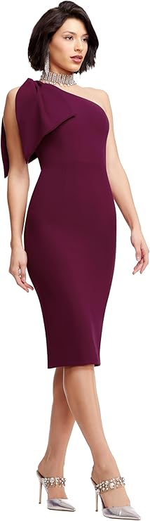 Premium Sculptural One-Shoulder Midaxi Dress – Buttermilk