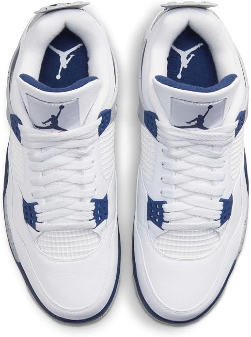 Jordan 4 Midnight Navy – White Navy Retro Sneakers